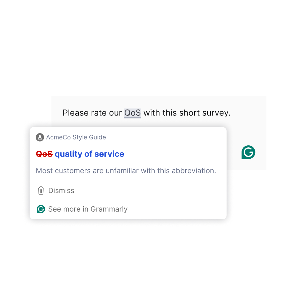 screenshot of Grammarly Business